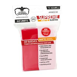 UG Supreme Sleeves Japanische Größe Matt Rot (60 St.)