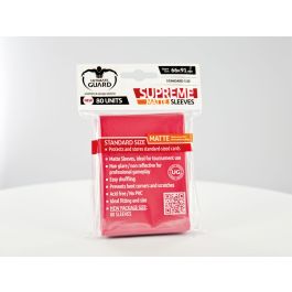 UG Supreme Sleeves Standardgröße Matt Rot (80 St.)