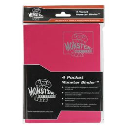 Monster Binder 4 Pocket Matte Pink
