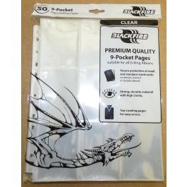 Hüllen für 9 Karten - Top Loading - 50 Stück 9-Pocket Pages