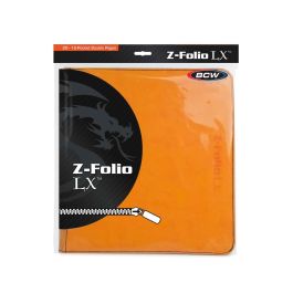 BCW Zipper-Folio 12-Pocket LX Portofolio Orange