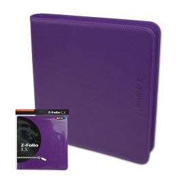 BCW Zipper-Folio 12-Pocket LX Portofolio Lila