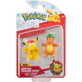 Pokémon - Glumanda & Pikachu Weihnachtsedition - Battle Figure Pack