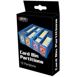 BCW Card Bin Partitions Blau (12 Stück)