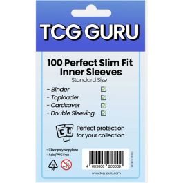 TCG Guru Perfect Slim Fit Inner Sleeves Standard Size (100)