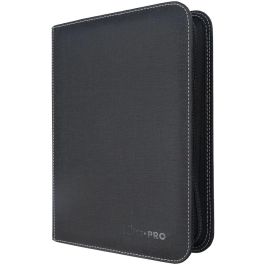UP 4-Pocket Zippered Toploader Pro-Binder - Black