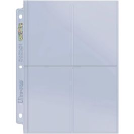Hüllen für 4 Karten - 4-Pocket-Pages (100 Stück)