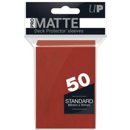 UP Pro-Matte Sleeves Red (50)