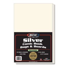 BCW Resealable Silver Comic Bags & Boards (50 St.)