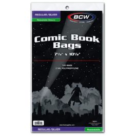 BCW Resealable Silver Comic Bags (100 Hüllen)