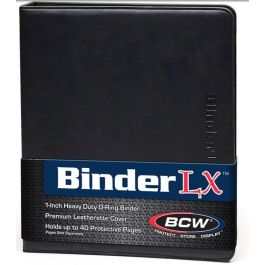 BCW Premium Binder LX - Black Leatherette