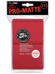 Pro-Matte Sleeves Red - Rot (100 Hüllen)