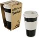 Coffee-To-Go Becher Schwarz / Beige