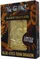 Fanattik - Yu-Gi-Oh! - Blue Eyes Toon Dragon 24 Karat Gold Plated