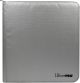 UP 12-Pocket Zippered-Pro-Binder - Silver