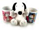 Snoopy Tassen-Set und 10cm Snoopy Plüsch