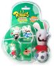 Raving Rabbids - verrückte Fussballla 4-Pack Figuren Set B