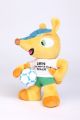 Fuleco Plüsch Maskottchen 17cm WM 2014 Brasilien Ball unter Arm