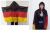 Fahnenponcho Deutschland 90 x 150 cm