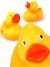 Bade-Ente quietschend gelb 8cm