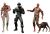 Resident Evil Archives Series III - 3er Figuren Set