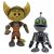 Ratchet & Clank All 4 One Plush Dolls - 2er Plüsch Set